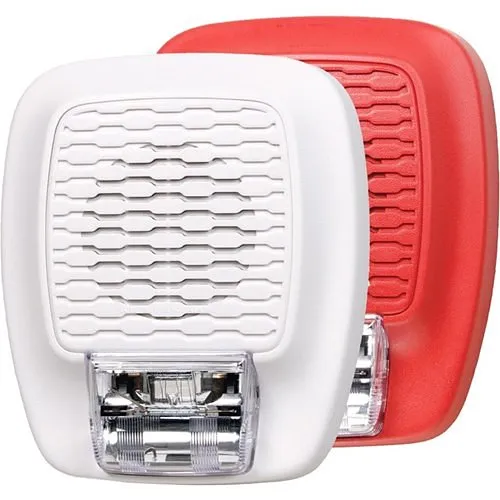 Potter LFHS-110R LFHS Series Low Frequency Horn Strobe, 110Cd, 24VDC, Red