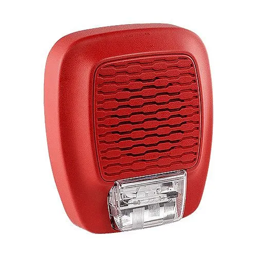 Potter LFHS-177R LFHS Series Low Frequency Horn Strobe, 177Cd, 24VDC, Red