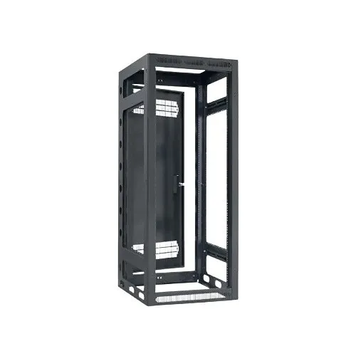 Lowell LGR-2427 LGR Series 24U x 27"D Gangable AV Rack with Rear Door, 23"W