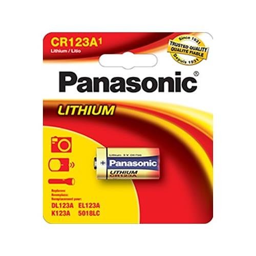 Panasonic CR123A Lithium, 1-Pack