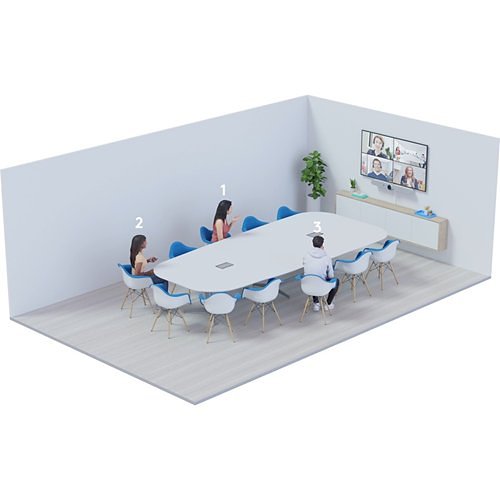 Logitech 960-001348 Rally Bar Mini All-In-One Video Bar, White