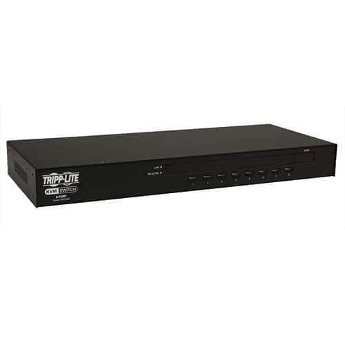 Eaton Tripp Lite B042-008 8-Port 1U Rack-Mount USB/PS2 KVM Switch with On-Screen Display
