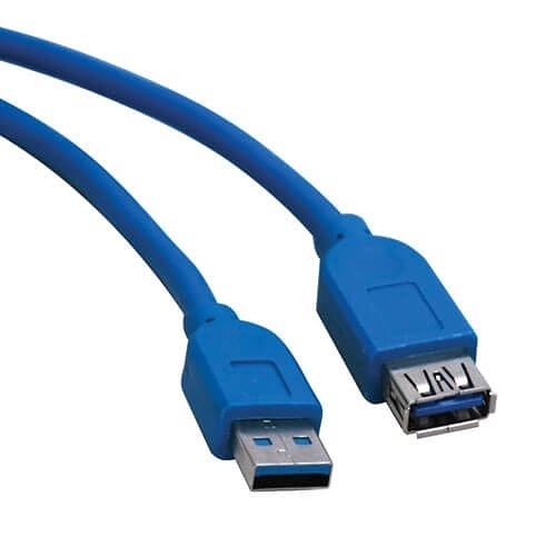 Eaton Tripp Lite U324-006 6' USB 3.0 Extension Cable, A/M to A/F, SuperSpeed 5 Gbps, Blue