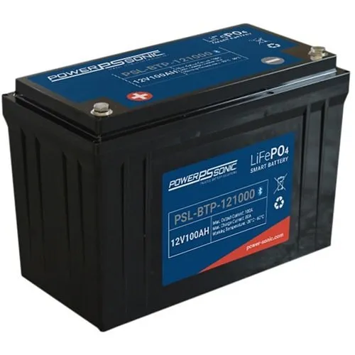 Power Sonic PSL-BTP-121000 Lithium Bluetooth Series 12.8V, 100Ah Smart LifeP04 Battery, M8 Terminals