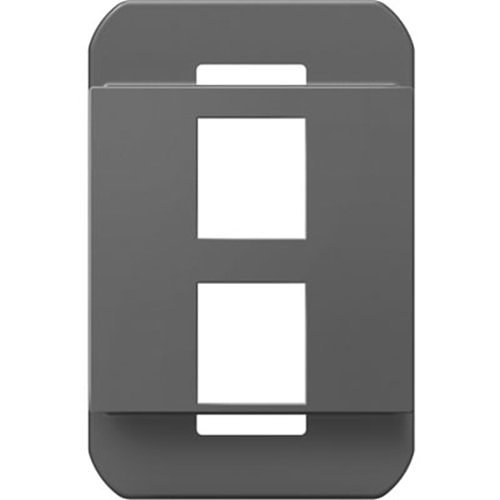 Pass & Seymour AC2PFM1 2-Port Keystone Frame, Magnesium