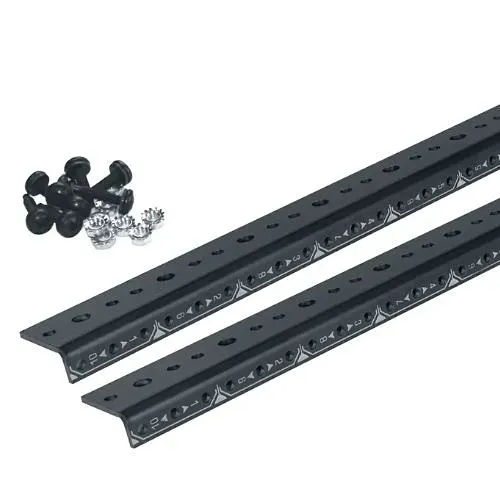 Lowell LLR-RRT-12 Rack Rails, 12U Thin Fit, Fits LLR-1218-B, 1 Pair