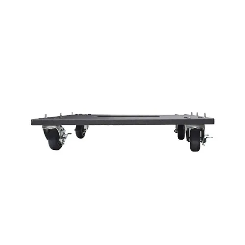 Lowell LMSB-22 Shallow Mobile Base for 23"W Rack, Black
