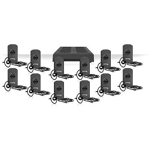 Listen Technologies LP-41 Intelligent DSP RF Receiver, 72 MHz, 12-Pack