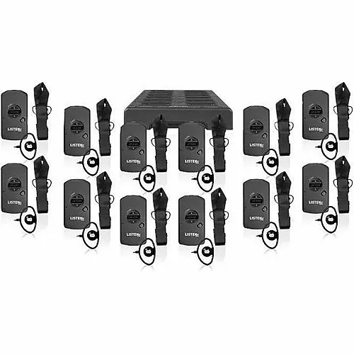 Listen Technologies LP-51 Advanced Intelligent DSP RF Receiver, 72 MHz, 12-Pack