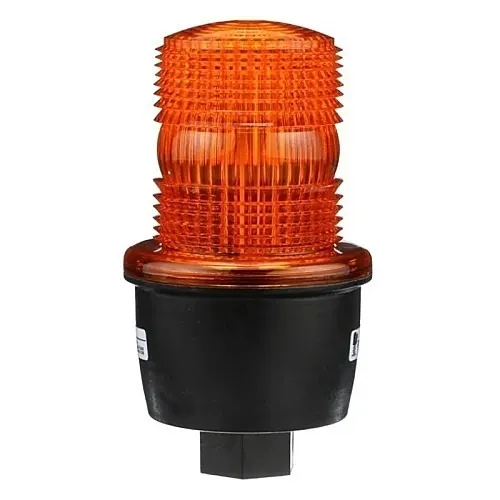 Federal Signal LP3P-012-048A LP3 Series StreamLine Low Profile Strobe Light, 12-48V AC, Pipe Mount, Amber