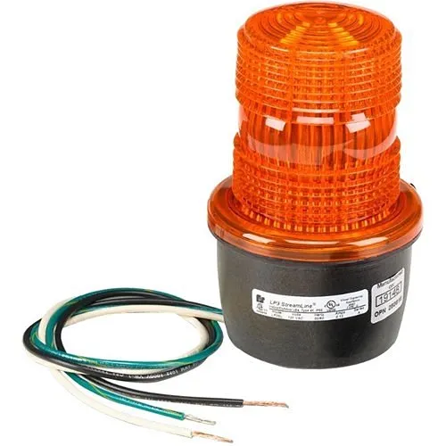Federal Signal LP3SL-120A StreamLine LP3L Series LED Light, Surface Mount, 120VDC, Amber