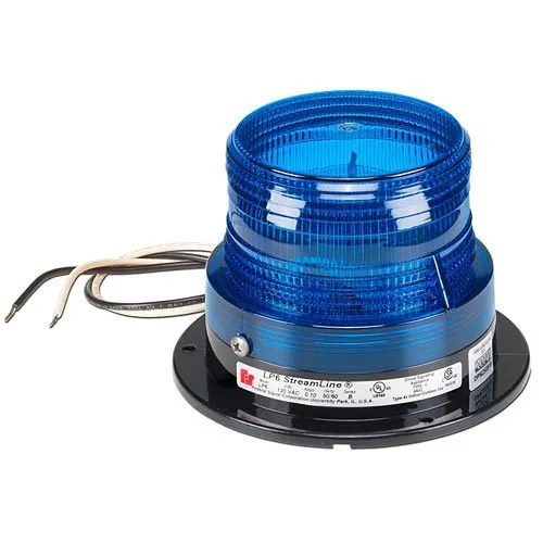 Federal Signal LP6 StreamLine Low Profile Mini Strobe, 12-48VDC, Blue