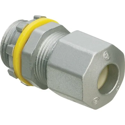 Arlington LPCG753Z Low-Profile Strain Relief Zinc Cord Connector
