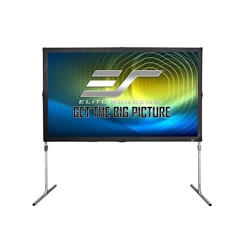 EliteScreens LPS123H‑CLR2 123" Portable Folding‑Frame Projection Screen with CLR2 Ambient‑Light Rejecting Surface