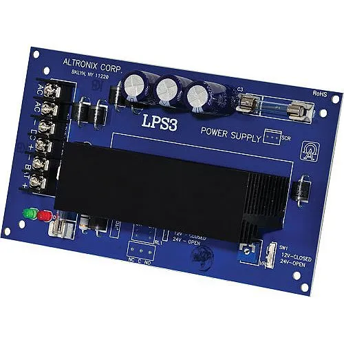 Altronix LPS3R Linear Power Supply Charger with AC FAIL NC, C, NO Terminals