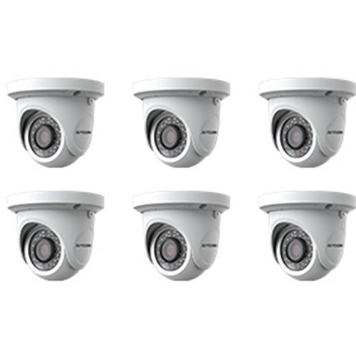 AVYCON AVK-TL91E6/2.8 Surveillance Kit (1) 8-Channel DVR, 2TB HDD (6) 2.1MP IR Turret Dome Cameras, 2.8mm Lens