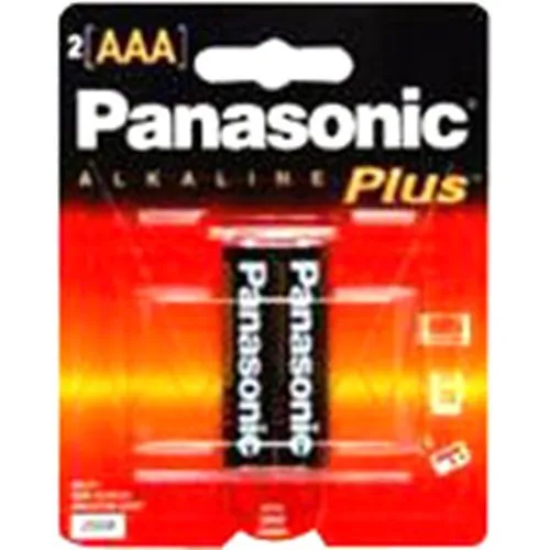 Panasonic LR03XWA/C AAA 1.5V Alkaline Button Top Batteries