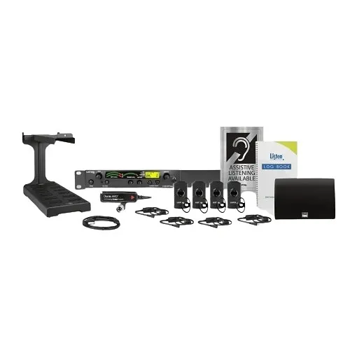 Listen Technologies LS-100-01-GY-D ListenIR iDSP Standard System, Dante, Gray