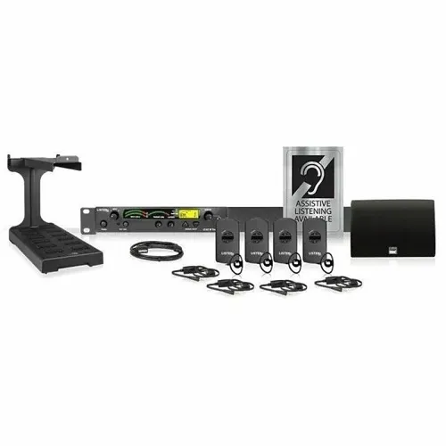 Listen Technologies LS-100 20-Piece ListenIR iDSP Standard System, Gray