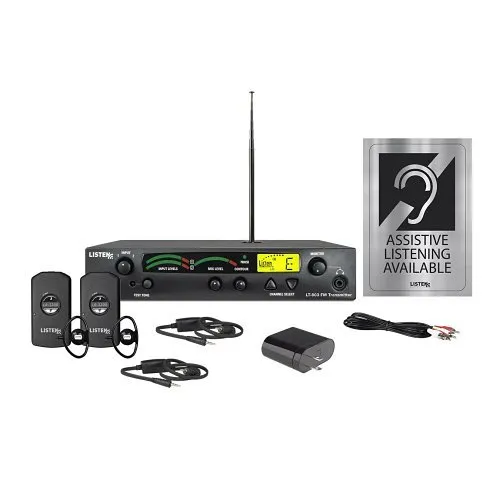 Listen Technologies LS-30 11-Piece iDSP Essentials Starter Stationary RF System, 72 MHz