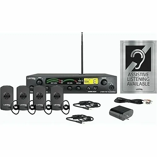 Listen Technologies LS-53 15-Piece iDSP Prime Level Stationary RF System, 72 MHz