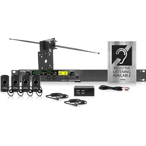 Listen Technologies LS-54 16-Piece iDSP Prime Level II Stationary RF System, 72 MHz