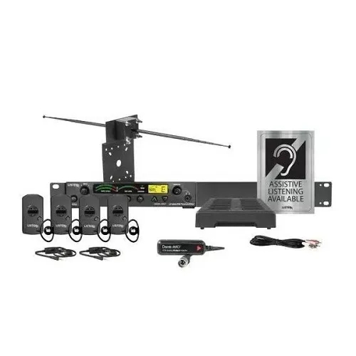Listen Technologies LS-58-072-D iDSP Advanced Level III Stationary RF System, 72 MHz, Dante Supported