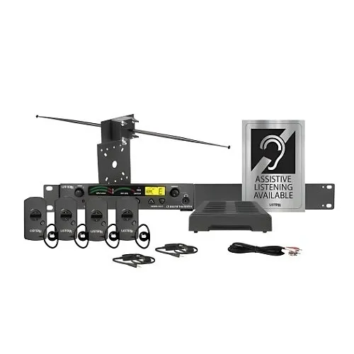Listen Technologies LS-58 16-Piece iDSP Advanced Level III Stationary RF System, 72 MHz