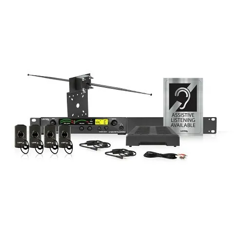 Listen Technologies LS-58 16-Piece iDSP Advanced Level III Stationary RF System, 216 MHz