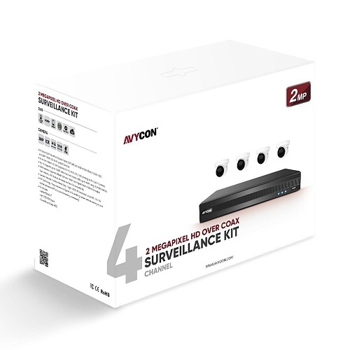 AVYCON AVK-TE21E4-1T 2MP HD Over Coax Surveillance Kit