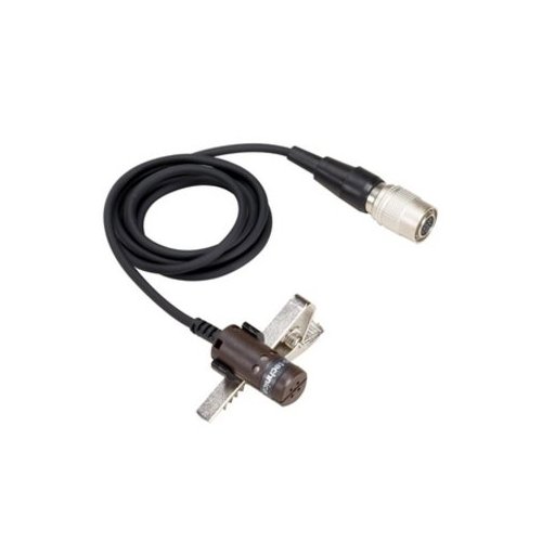Audio-Technica AT829CW Cardioid Condenser Lavalier Microphone, 55" (1.4m) Permanently Attached Cable