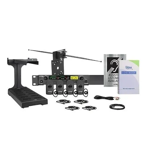 Listen Technologies LS-70 21-Piece iDSP Prime Level IV Stationary RF System, 216 MHz