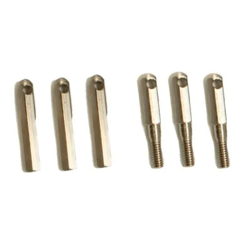 LSDI LS-81-300 TBCP Creep-Zit Replacement Threaded Bull Nose Connector, Pack (3 Males and 3 Females)