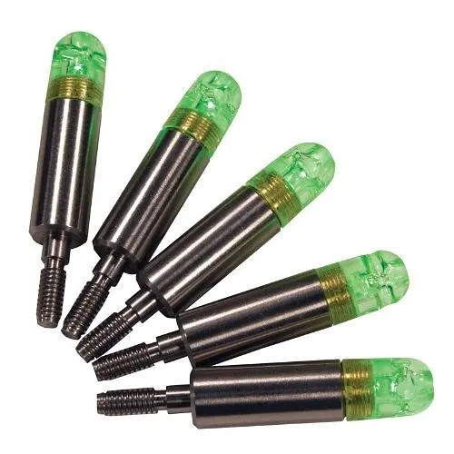 LSDI LS-81-314 CZLBTG Creep-Zit Threaded Lighted Bullnose Tip, Green, 5-Pack