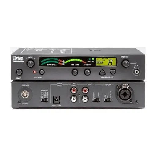 Listen Technologies LT-800-072-01-D Stationary RF Transmitter, Dante Compatible, 72 MHz