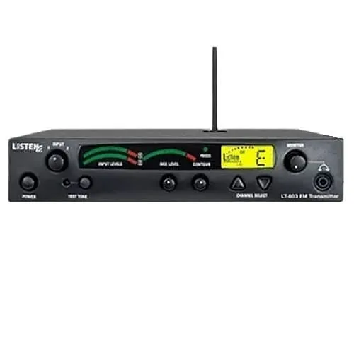 Listen Technologies LT-803-072-P1 Stationary 3-Channel RF Transmitter Bundle, 72 MHz
