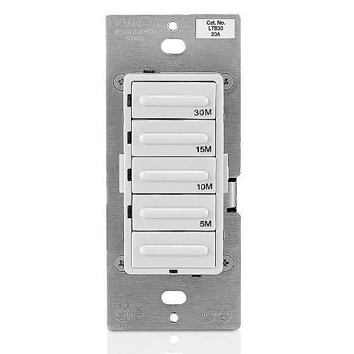 Leviton LTB30-1LZ Decora Countdown Timer Switch