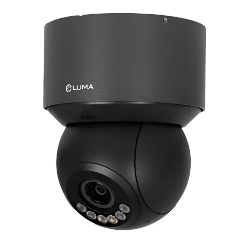 Luma LUM-420-IP-PTZ-4B Surveillance 420 Series X20 4MP IP PTZ Camera, 2.8-12mm Varifocal Lens, 4x Optical Zoom, Active Deterrence, Black