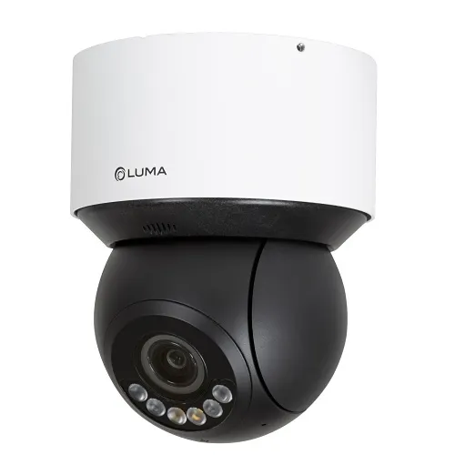 Luma LUM-420-IP-PTZ-4W Surveillance 420 Series X20 4MP IP PTZ Camera, 2.8-12mm Varifocal Lens, 4x Optical Zoom, Active Deterrence, White