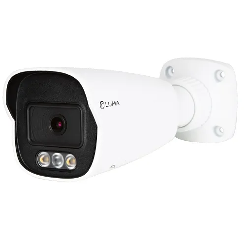 Luma LUM-520-IP-BFCW Surveillance 520 Series 5MP 24/7 Color Bullet IP Outdoor Camera, 2.8mm Fixed Lens, White
