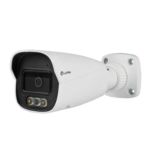 Luma LUM-820-IP-BFHW 8MP IP Outdoor Bullet Camera, Fixed Lens, White
