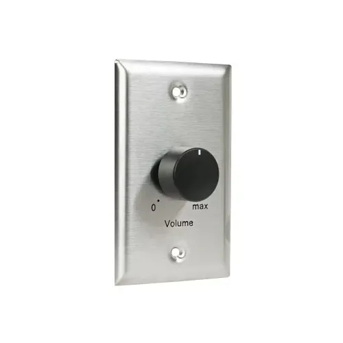 Lowell LV-50S Potentiometer Volume Control with 1-Gang Standard Wall Plate and Rotary Knob