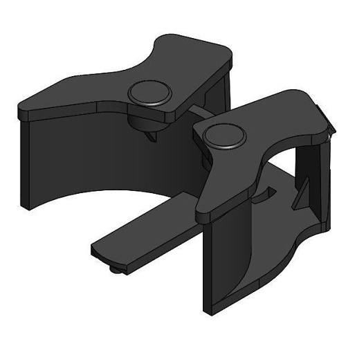 Belden AX104682 2U Patch Panel Housing, Empty, Titanium