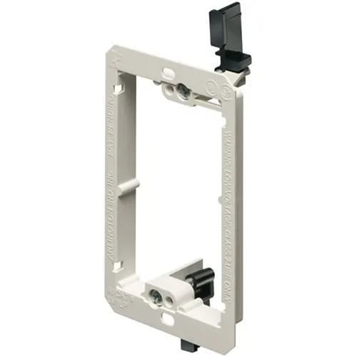Arlington LV1LP Low Profile Low Voltage Mounting Bracket, Existing Construction Use, 1-Gang, Plastic, White
