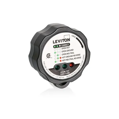 Leviton LVLOK-TST Circuit Analyzer for Lev-Lok Receptacle Modules