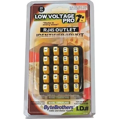 Triplett LVPRO-RJ45ID Low Voltage Pro RJ45/Coax IDs for LVPRO Series