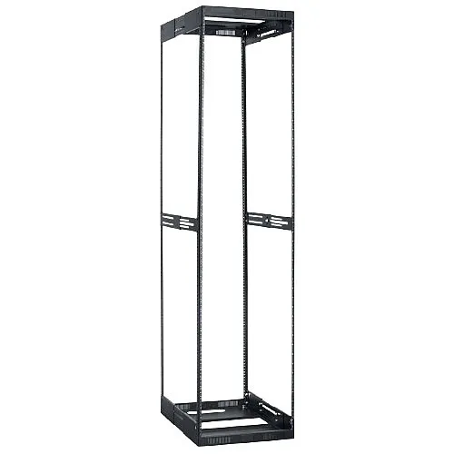 Lowell LVR44-2128 Rack Cabinet and Frame, Rack Variable Depth, 44U, Expands from 21"-28"