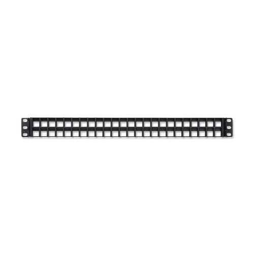 Belden AX103121 KeyConnect 48-Port Flat Patch Panel, 1U RMS, Black