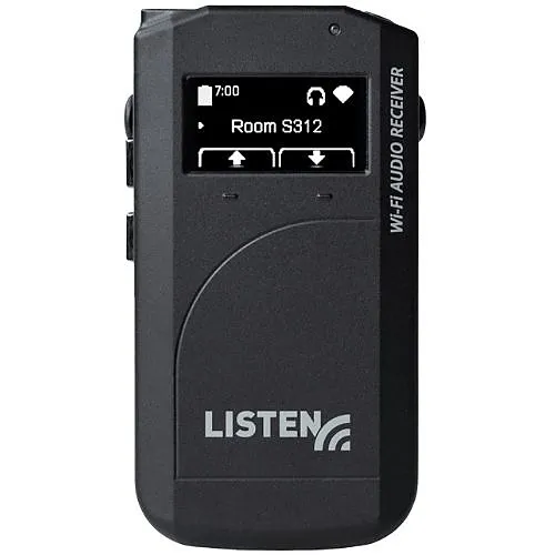 Listen Technologies LWR-1050-A0-P1 ListenWIFI Wi-Fi Audio Receiver, Package 1