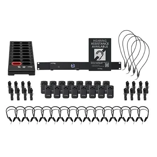 Listen Technologies LWS-16-A1 2-Channel Wi-Fi System with 16 Receivers